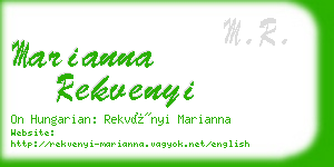 marianna rekvenyi business card